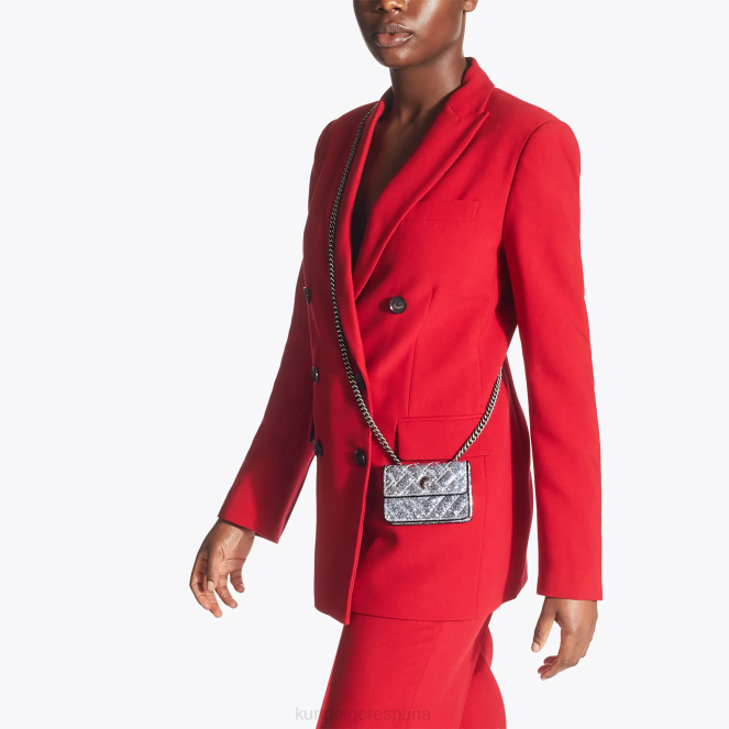 Kurt Geiger mujer londres micro kensington 2LPR63 | bolsas plata